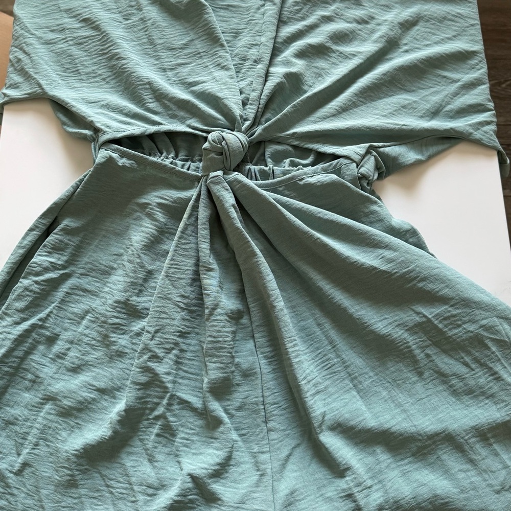 Sage Green Wrap Dress